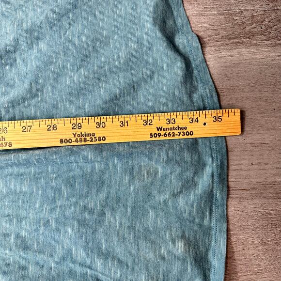 Toad&Co Cue Wrap Long Sleeve Dress Teal Med - Picture 11 of 12